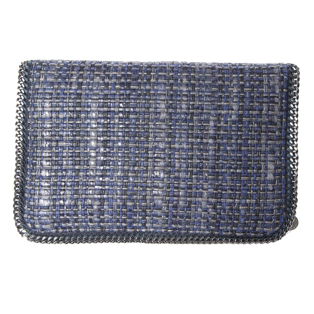 METALLIC TWEED CLUTCH