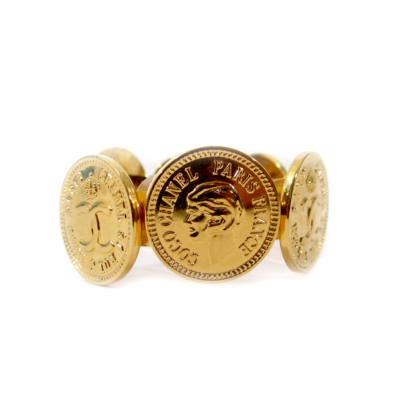 Gold Coin Cuff -